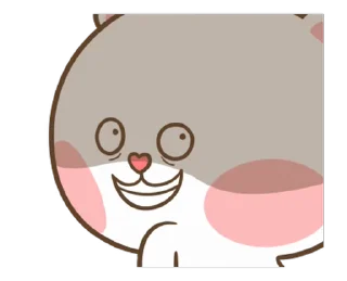 😈 emoji Puffy Bear & Rabbit @Stickersey Telegram sticker 16 of 50
