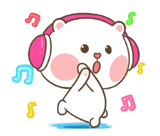 🕺 emoji Puffy Bear & Rabbit @Stickersey Telegram sticker 6 of 50