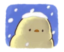 Sticker from Soft and cute chick winter @stickerscar