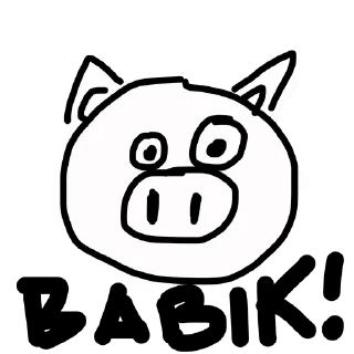 🐷 emoji gambaran @jenonnn Telegram sticker 13 of 32