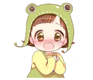 😱 emoji Hat of a frog @bistic Telegram sticker 14 of 40