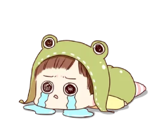😭 emoji Hat of a frog @bistic Telegram sticker 21 of 40