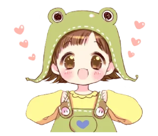 😀 emoji Hat of a frog @bistic Telegram sticker 1 of 40