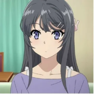 🥬 emoji -mai sakurajima Telegram sticker 6 of 20
