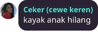 Sticker from si ceker said