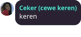 Sticker from si ceker said
