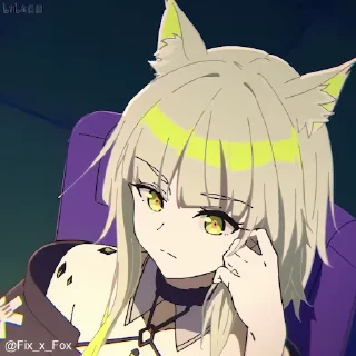🧐 emoji Amiya~Arknights @Sankalp_370 Telegram sticker 8 of 9