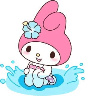 💬 emoji 마이멜로디&amp;쿠로미 환상의 케미 By @KakaoEmoticon Telegram sticker 13 of 24