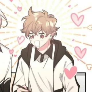 🤤 emoji Don't say you love me Telegram sticker 23 of 24