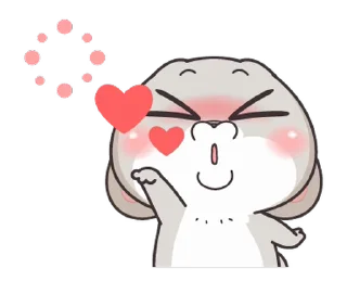 😘 emoji Miss Rabbit @Stickersey Telegram sticker 8 of 30