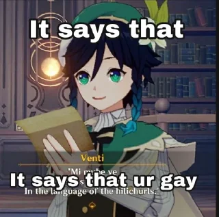 Sticker from Genshin Memes