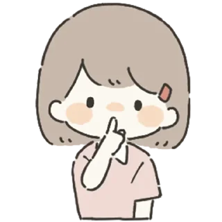 🤫 emoji Girls & Bαe｡ ¦ @GVCCIBURRY ˊ- Telegram sticker 15 of 40