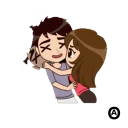 ☹ emoji You & Me Telegram sticker 9 of 120