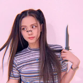 Sticker from ʚ @stuffiespie as kim jisoo. ✰