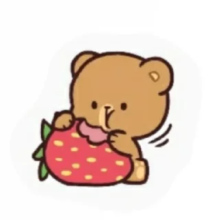 🍓 emoji Milk & Mocha ⭐️ @stickersbag Telegram sticker 11 of 86