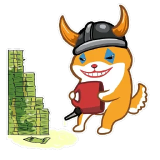 💵 emoji Floki Inu Telegram sticker 17 of 28