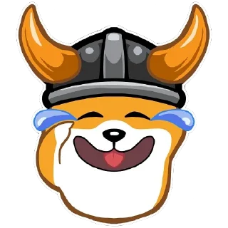 😂 emoji Floki Inu Telegram sticker 15 of 28