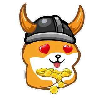 💰 emoji Floki Inu Telegram sticker 10 of 28