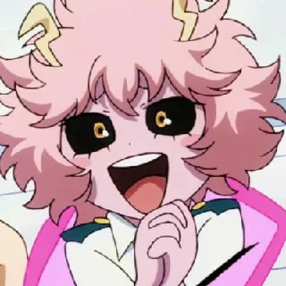 🍥 emoji Mina Ashido [@InariChuu] Telegram sticker 8 of 15