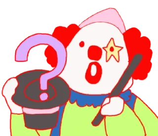 Sticker from clown @inshanity
