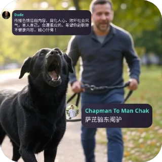 🐕‍🦺 emoji 李嘉豪冲浪日记 Telegram sticker 16 of 32