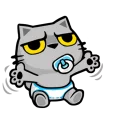 Sticker from Meow Zhua Zhua 9 @stickerscar