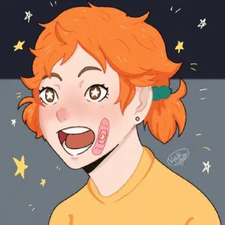 😍 emoji hinata natsu Telegram sticker 10 of 10
