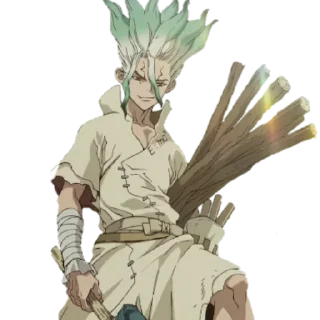 😏 emoji DR STONE @animestickerchannel Telegram sticker 24 of 93
