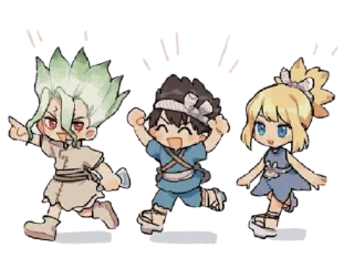 😄 emoji DR STONE @animestickerchannel Telegram sticker 11 of 93