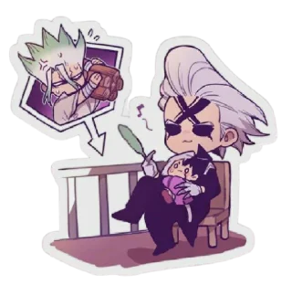 ☺️ emoji DR STONE @animestickerchannel Telegram sticker 14 of 93