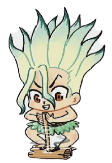 😝 emoji DR STONE @animestickerchannel Telegram sticker 3 of 93