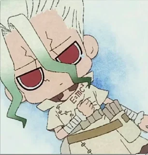 😢 emoji DR STONE @animestickerchannel Telegram sticker 10 of 93