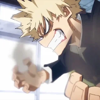 💣 emoji Katsuki Bakugo | @kaptenracing Telegram sticker 8 of 24