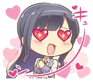 😍 emoji オンゲキ 公式スタンプ Telegram sticker 21 of 40