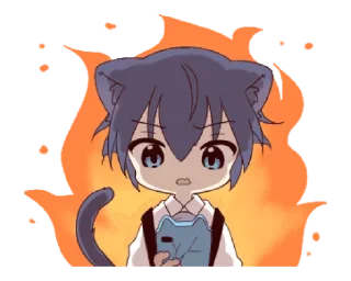 🐱 emoji Boy of the Black Cat — @slyhterin Telegram sticker 9 of 25