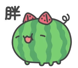 🍉 emoji 貓貓蟲咖波:貓蟲大百科  @SeanChannel Telegram sticker 17 of 32