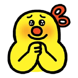💬 emoji 블루 &amp; 옐로 By @KakaoEmoticon Telegram sticker 18 of 40