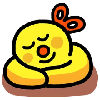 💬 emoji 블루 &amp; 옐로 By @KakaoEmoticon Telegram sticker 19 of 40