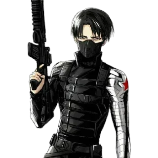 ⚔ emoji Levi Ackerman By @LiuAlvinas Telegram sticker 14 of 20
