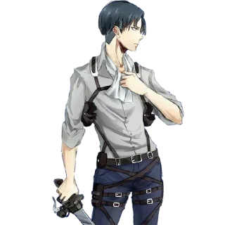 ⚔ emoji Levi Ackerman By @LiuAlvinas Telegram sticker 3 of 20
