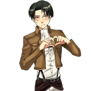 ⚔ emoji Levi Ackerman By @LiuAlvinas Telegram sticker 19 of 20