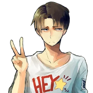⚔ emoji Levi Ackerman By @LiuAlvinas Telegram sticker 17 of 20