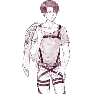 ⚔ emoji Levi Ackerman By @LiuAlvinas Telegram sticker 4 of 20