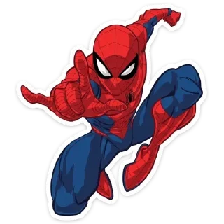 😇 emoji Spider-Man Telegram sticker 10 of 17