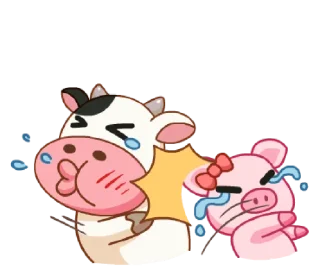 😪 emoji Momo cow vol. 2 @noustiker Telegram sticker 11 of 41