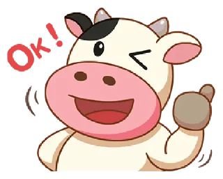 💬 emoji @gmoue momo cow Telegram sticker 22 of 32
