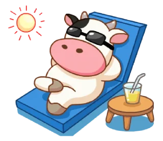 😎 emoji Momo cow vol. 2 @noustiker Telegram sticker 8 of 41