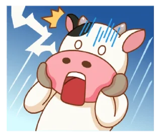 😱 emoji Momo cow vol. 2 @noustiker Telegram sticker 5 of 41