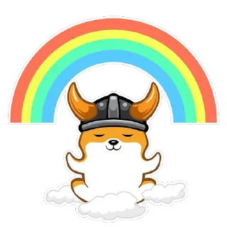 🌈 emoji Floki Inu Telegram sticker 21 of 28