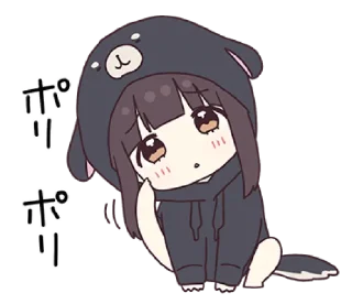 🌩 emoji @waesticker kurumi-chan.10 Telegram sticker 6 of 42